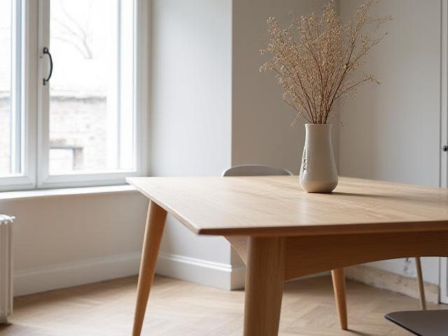 Skreddersydd spisebord i eik